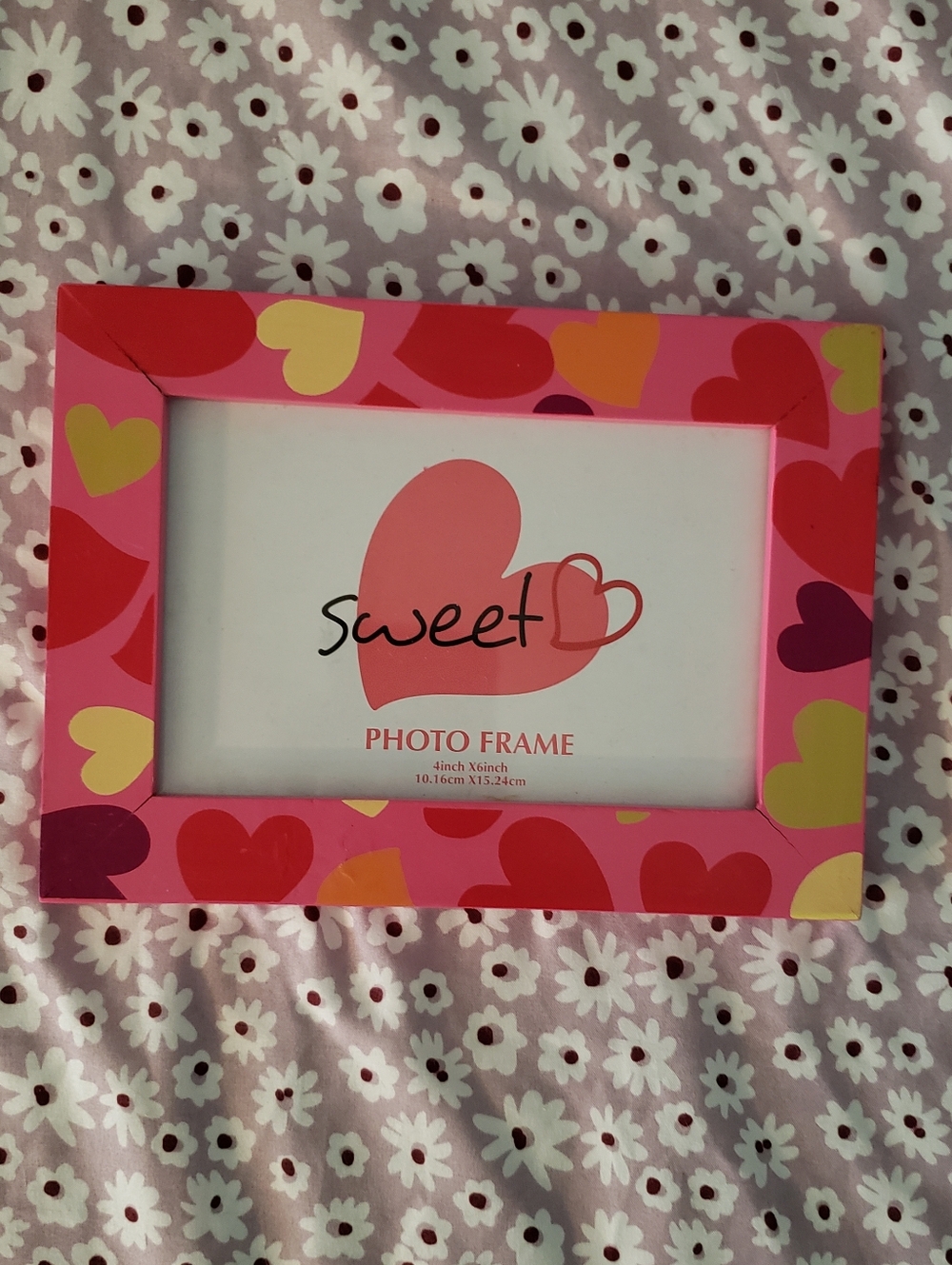 Sweet Heart Pink Multi-Color Heart Photo Frame
